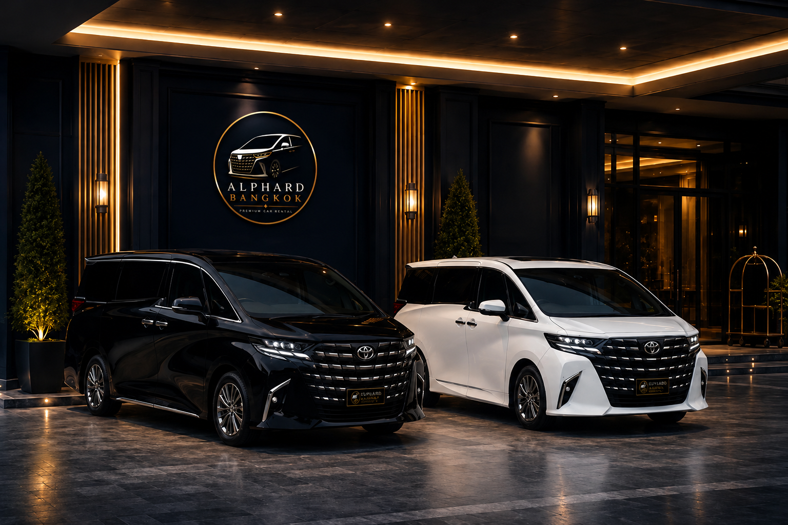 บริการเช่ารถตู้อัลพาร์ด VIP Toyota Alphard และ Mercedes Benz S Class พร้อมคนขับในกรุงเทพฯ และสนามบิน